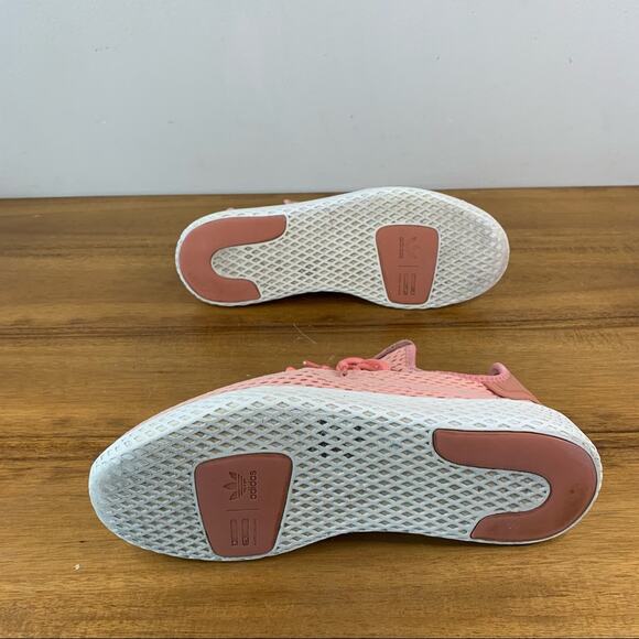 Adidas Tennis Hu Pharrell Raw Pink Mens Sneaker - Picture 8 of 9